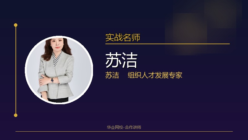 苏洁_企业组织人才发展专家