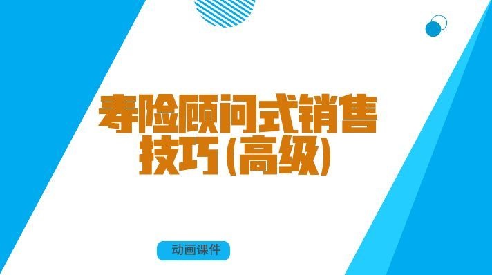 寿险顾问式销售技巧(高级)